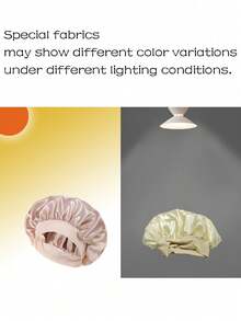 1件女士纯色缎面头巾，适合日常佩戴、睡眠、夏季、海滩、帽子 - 彩色 - 查看 8