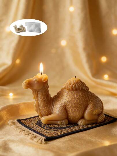 1 Piece Of 3D Camel Candle Silicone Mold, Heat-Resistant | High Elasticity Silicone Mold, Versatile - Used For Making Candles, Plaster/Painting, Squeeze Toys/Stress Relief Props, Photography Backgrounds, Holiday Home Decoration, Family Gathering Gifts, And Handmade Gifts. Integrated Molding, Flexible And Easy To Clean, Reusable