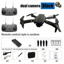 Dron cuadricóptero con cámara dual, estabilización por flujo óptico, plegable, para principiantes, regalo para hombres, Navidad, Halloween, Acción de Gracias, regalo creativo para ocasiones festivas - Multicolor - Ver 12