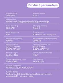 Acer OHR504 Bluetooth Earbuds, In-Ear Wireless Headphones, Touch Control, Fast Charging, High-Definition Audio, Smart Noise Cancellation, Comes With Charging Case, Portable And Easy To Use, Compatible With Smartphones, Tablets, Laptops And More, An Ideal Christmas Gift For Your Loved One - one-size - View 13