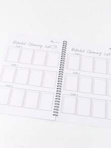 ADHD Cleaning Spiral Planner | Structured Cleaning Schedule & Habit Tracker For Home Organization - A - View 7