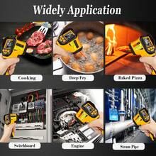 NJTY JD-10 Handheld Digital Infrared Thermometer, Non-Contact Laser Temperature Gun, -50°C To 800°C Industrial Temperature Tester, High Temperature Meter, ABS Material, Digital Display, Battery Powered, 0.1°C Accuracy, Batteries Not Included - Multicolor - View 3