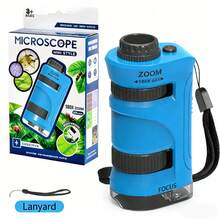 60倍-120倍儿童手持显微镜套装 - 家庭及教室科学探索STEM学习玩具 | 2026返校季 - 彩色 - 查看 11