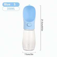 1 Pet Outdoor Water Bottle, 350ml/500ml, Portable Dog Water Bottle, Travel Water Bottle, Suitable For Dogs & Cats, Fits Small To Large Breeds, Must-Have For Pet Outdoor Hiking, Stylish Dog & Cat Accessory, Outdoor Travel Water Dispenser, Portable Pet Water Feeder, Easy To Carry For Travel - 淺藍色 - 查看 12