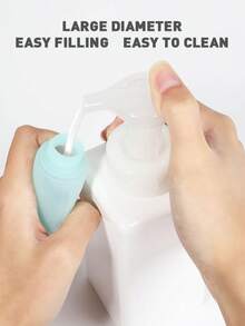 Set Of 6 Travel Bottles For Shampoo, Cream, Liquid Soap, Portable Plastic Liquid Dispensers, 70ml - 6 件 - 查看 6