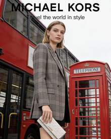 Michael Kors JET SET Women RFID Blocking Clutch Wallet, Long Wallet, Card Holder, Phone Organizer, Travel Wallet With Logo Design, Gift - White - View 2