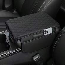 [Car Stuff] 1Pc Car Center Console Cover Armrest With High Pad, Armrest Modification Lengthened And Thickened Cover Cushion Car Accessories,Gifts For Men Automotive Center Control Advanced Universal Elbow Support With Storage Bag For Most Vehicle - Leather - View 13