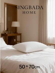 MADE IN TURKEY - 100% Micro Polyester Throw Pillow – 50x70 Cm – 500g – Ultra Soft & Durable – Cotton Filling 4pcs MADE IN TURKEY - White - View 2