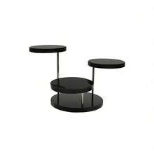 3-Tier Heart Shaped Cake Stand For Creative Wedding, Birthday Party, Candy, Dessert, Afternoon, High Tea ,Valentines Wedding, Birthday,Easter,Party Favors, Parties, Valentine'S Day, Black Valentine DAY, Valentines Wedding,Wedding Party Dessert Stand - 黑色 - 查看 8