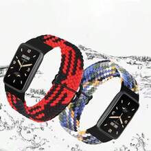 Nylon Strap Compatible With Xiaomi Smart Watch Series Mi Band 9PRO/8PRO, Elastic Adjustable Braided Solo Loop Replacement Belt Bracelet, Also Suitable For Smartwatch Series Watch 4/5/6, Fashionable Accessory For Male And Female, Great Gift For Men And Women - Multicolor - View 12