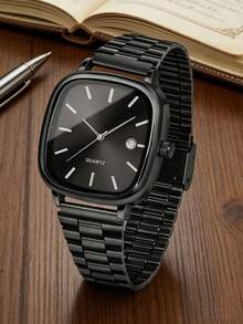 一套简约多功能情侣手表配件，时尚石英表组合，包括方形表盘石英表、刻字链式手链、银色金属表带，黑白两色可选。简约柔和的风格，充分展现情侣魅力。 - 彩色 - 查看 12