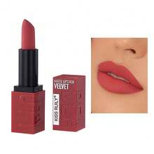 Lápiz labial suave de unicolor mate, de fácil aplicación, apto para el maquillaje diario, lavable, lápiz labial de unicolor - 03 Imperial - Ver 6