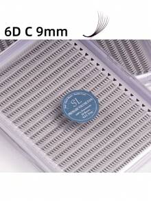 每盒800片，20排，超大容量托盘，蓬松3D/4D/5D/6D/8D/10D/2D俄式浓密预制睫毛簇，超快速嫁接，纤细纤长根部，进口韩国PBT纤维，超黑超柔软，C/D卷度，8-15mm预制睫毛簇，专业级 - C - 查看 59