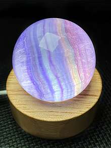 1 pièce Sphère de fluorite candy belle, convient comme cadeau pour les amis - Multicolore - Voir 8
