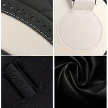 Luxury Car Neck Pillow Car Travel Neck Rest Pillows Seat Cushion Support Napa Leather For Mercedes Benz SClass Headrest Black - Black - View 6