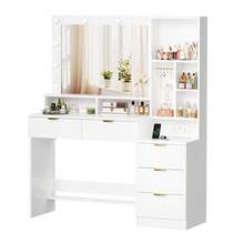 Devoko Vanities & Vanity Benches - White - View 2