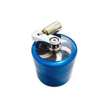 40mm Manual Portable Pocket Grinder, Mini Handheld Zinc Alloy 4-Layer Herb Grinder With Handle, Multiple Color Options - one-size - View 10