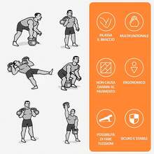 Kettlebell - 10 กก. - ดู 9