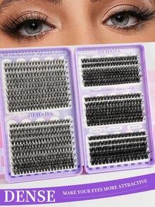 552/630/660簇高容量睫毛嫁接,D型,自然卷翘柔软单根睫毛,混合款式,高度9-18mm,0.07mm超轻,防水貂毛黑色3D效果假睫毛,适合淡妆、浓妆、日常妆、卡通妆,方便携带,适合日常出行,适用于各种场合。睫毛簇,单根睫毛,假睫毛。 - D - 查看 9