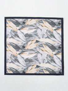 1pc Women's Lightweight Feather Print Bandana Scarf, Fresh And Flowy - Multicolor - View 4