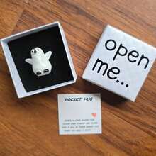 Penguin Charming "Open Me" Surprise Box - Warm Hug And Encouragement Card For Family And Friends - Multicolor - View 7