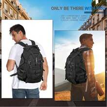 Tactical Backpack For Laptop, Waterproof Camping Backpack, Large Capacity, Heavy Duty Backpack For Men - Khaki - View 2