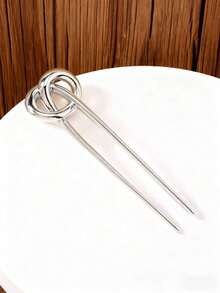 1个/2个装 大号优雅金色U型金属发夹 - 适合浓密长发女性，法式发夹 - 彩色 - 查看 8