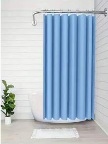 可调节不锈钢L型浴帘杆 - 易于墙面安装，金属结构，适用于浴室 - L桿 - 查看 14