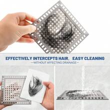 Nắp cống thoát sàn phòng tắm bằng thép không gỉ 304 có lưới lọc tóc, ngăn ngừa tắc nghẽn. - Nhiều màu - Xem 7