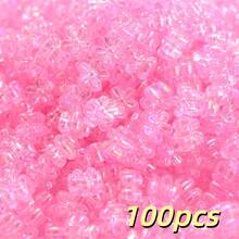 100pcs 4X7mm Acrylic Shiny Flower Beads AB Color Spacer Beads For Jewelry Making Bracelets, Necklaces DIY Keychain Pendants Accessories - Flower - View 26