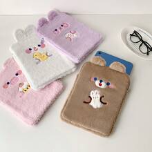 Cartoon Plush Tablet Sleeve Bag, Protective Inner Case For 10.5" & 11" Apple IPad, Tablet, Learning Pad - Multicolor - View 3