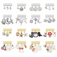 Bộ 3 vòng tay mặt dây chuyền tự lắp ráp, gồm các họa tiết trái tim, mặt trăng, bướm, hoa, thích hợp cho Giáng sinh, Năm mới, Halloween, Ngày Valentine, với thiết kế đính đá lấp lánh, phụ kiện không thể thiếu cho Giáng sinh & Halloween, sản phẩm địa phương, thiết thực & thời trang, phong cách Giáng sinh, thiết kế quyến rũ, trang sức thép không gỉ, đồ trang trí Giáng sinh, gợi ý trang phục dự tiệc, quà tặng Giáng sinh, phong cách đen thanh lịch, phụ kiện Halloween, thích hợp làm quà tặng dự tiệc cho bạn bè/gia đình/các cặp đôi. - M294055 - Xem 10