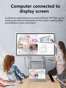 Type-C To DP Cable, 4K Display Extension, High-Definition Screen Mirroring, Easy And Convenient - Grey - View 10