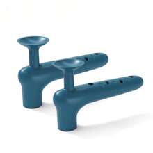 3 paquetes de protectores de manija de puerta de silicona suave - ajuste universal, antideslizante y multicolor (azul/gris/amarillo) para bebés, diseño elástico que se desliza fácilmente sin rayar las paredes - Multicolor - Ver 24