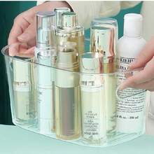 Organizador de Caja de Almacenamiento Transparente de PET 37*24.5*15CM Organizador de Maquillaje para Uso en el Hogar y la Oficina,contenedor de maquillaje,organizadores de cajones de baño y almacenamiento,organizador claro - transparente - Ver 5