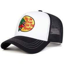 1pc Men's Personalized Letter Embroidery Trucker Hat, Casual Baseball Cap, Street Fashion, Suitable For Spring, Autumn, Travel, Beach - Multicolor - View 4