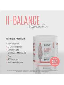 BIRD MAN H-Balance | Myo & D-Chiro Inositol, Citrato de Magnesio, Vitaminas y Zinc | Alta Concentración en Proporción 40:1 | Fórmula Premium Sin Aditivos | Sin Sabor | 30 Porciones | 222g - Blanco - Ver 1