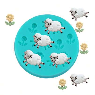 1pc Silicone Candy Mold, 3D Sheep Shaped Brown Eid Al-Adha, Eid Al-Fitr Silicone Chocolate Mold, Non-Stick Easy Release, Suitable For Making Chocolate, Candy, Baking Cakes, Suitable For Eid, Easter, Thanksgiving, Birthday Party, Back To School Season