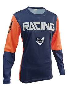 DONUTFOX NEU 2025 Downhill Trikots im Freundin-Stil Mountainbike MTB Shirts Offroad DH Motorrad Jersey Motocross Sportbekleidung Damen Radtrikot - Blau - Übersicht 11