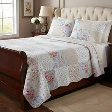 Double-Sided Ultrasonic Boutis Quilt Set (3 Pieces) With Pillowcase - 阿姆斯特丹 - 查看 6