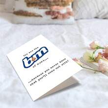 1PC Funny B&M Pun Mum Birthday Card (With Envelope) - "You Are The B&M Of Mums" Witty Message, Perfect For Mom/Mother's Day, Playful Greeting Card - Multicolor - View 3