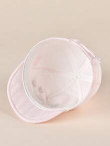 TUTUYA Mũ lưỡi trai cho bé gái, mũ chống nắng, chất liệu mềm mại và thoáng khí, mũ thêu màu trắng/hồng dễ thương với tai hình trái tim màu hồng, mũ chống nắng cho trẻ nhỏ, có khóa dán điều chỉnh, thích hợp cho mặc hàng ngày, hoạt động ngoài trời, vui chơi, từ 0-36 tháng, chu vi vòng đầu 44-50CM. - Hồng - Xem 12