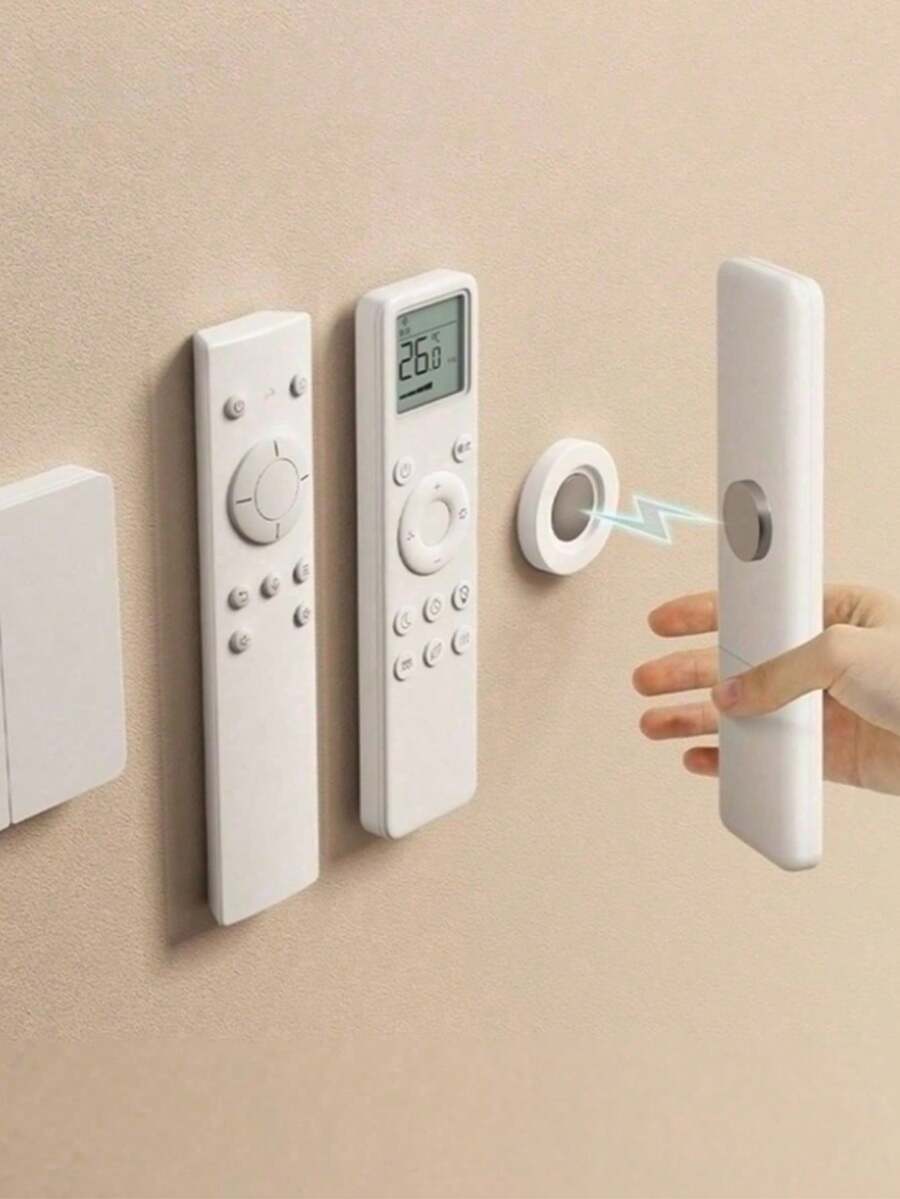 Heavy Duty Magnetic Hooks - No Drill Wall Mounted Storage Rack, Space-Saving Magnetic Hooks Suitable For Remote Controls, Keys, Routers, Cable Management, Applicable For Home, Office, Garage, Kitchen, Industrial Style Hooks, Durable Plastic Hooks, Home Organization, Functional Storage, Sturdy And Durable, Garage Storage - Multicolor - View 1