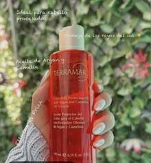 Aceite protector de color para cabello con Argan y Camelia Terramar 195ml - crema - Ver 1