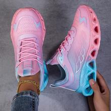 Women's Sports Shoes In Autumn And Winter Season, Breathable And Lightweight Mesh, Shock-Absorbing Running Shoes For Highways And Marathons, Outdoor Anti Slip Women's Casual Shoes, Gym Exercise Yoga Shoes, Travel Walking Casual Shoes, Comfortable Soft Soled Badminton Tennis Shoes, Cycling Shoes, Halloween, Christmas, Valentine's Day Gifts, Women's Shoes - Pink - View 10