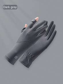 1 đôi găng tay chống tia UV dành cho nữ, găng tay mỏng thoáng khí không ngón với cổ tay dài, thích hợp cho lái xe, đạp xe, du lịch ngoài trời vào mùa hè. - A - Xem 15