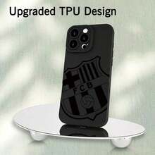 1pcBarcelona FCB Logo Phone Case, For 17 16 15 14 13 11 11 XS XR X 7 8 Plus Pro Max Soft Silicone Back Cover Camera Protection - 黑色 - 查看 6