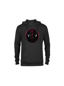 Breathable Casual Hoodienew England Patriots&Patriots&Seahawks&&Essentials Hoodie&Hoodies For WomenStudios Deadpool & Wolverine Claws Slashed Icon- Pullover Hoodie For Adults  Unisex Style For Teens & Adults Alike - 黑色 - 查看 7