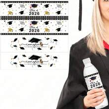10/30/50 Pcs Graduation Party Water Bottle Stickers, Class Of 2026 Water Bottle Graduation Wrappers - Multicolor - View 1