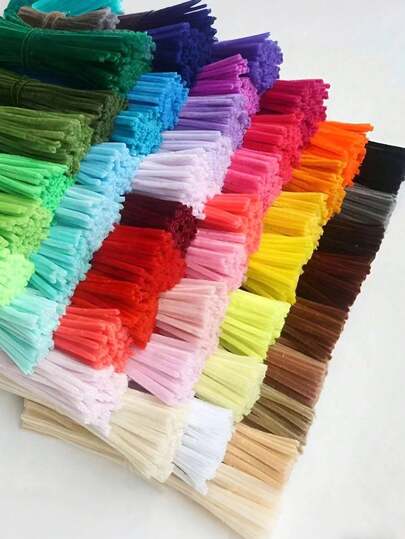 100 piezas de palitos de fieltro, set de palitos de chenilla esponjosos, 60 colores de tallos de chenilla encriptados, palitos de manualidades suaves y mullidos, para la temporada de regreso a clases, limpiapipas de 30 cm de colores, suministros de manualidades, tallos de chenilla de colores, limpiapipas de terciopelo con alambre retorcido, tiras para el cabello, para decoraciones del Día de la Madre, graduación, boda, cumpleaños, adecuados para primavera, verano, combinación de colores de flores, suministros para fiestas, fabricación de regalos, muy asequibles pero de calidad, buena calidad, bonitos y hermosos